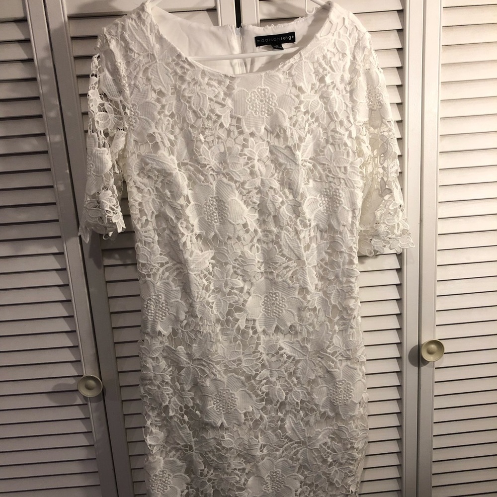 Mid-Knee Length white dress!
